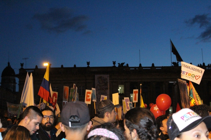 El cierre de campaña de Gustavo Petro en la Plaza de Bolívar