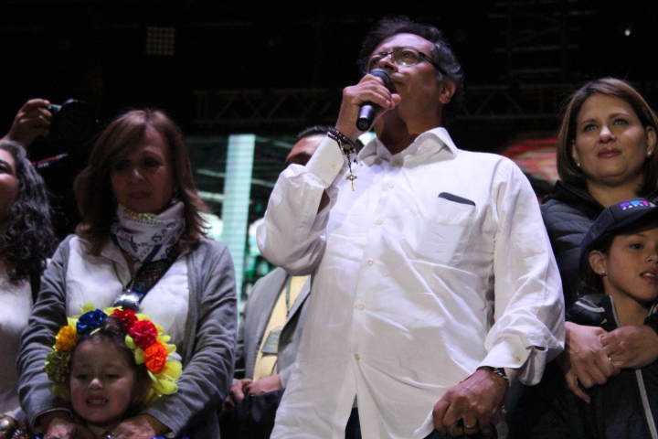 El cierre de campaña de Gustavo Petro en la Plaza de Bolívar