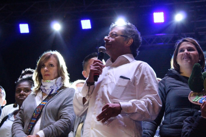 El cierre de campa&ntilde;a de Gustavo Petro en la Plaza de Bol&iacute;var