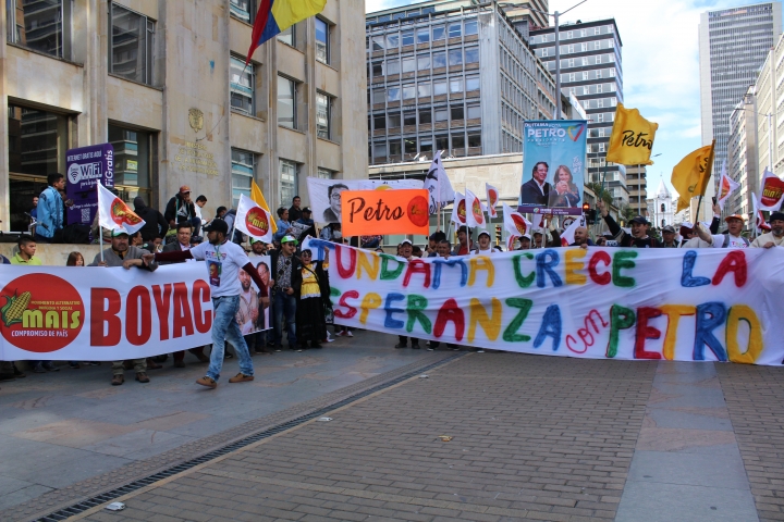 El cierre de campaña de Gustavo Petro en la Plaza de Bolívar