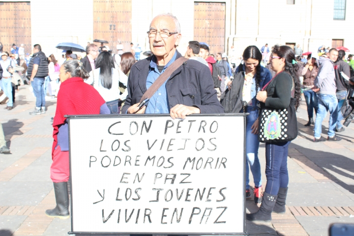 El cierre de campaña de Gustavo Petro en la Plaza de Bolívar