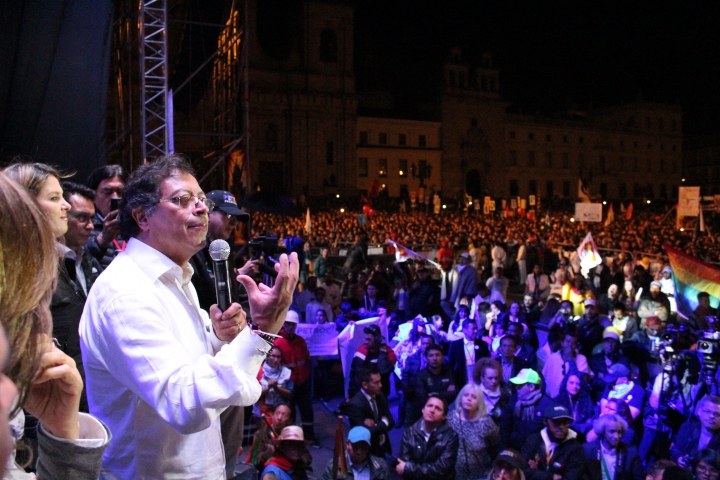 El candidato presidencial Gustavo Petro. Foto: Santiago Jos&eacute; Buenaventura