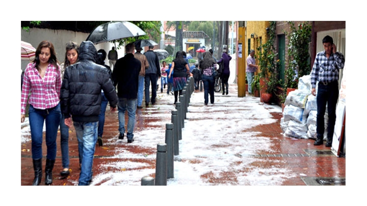 Granizada en Usaquén