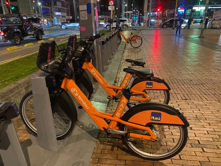 Esta es la estación de bicicletas compartidas de la calle 85, una de las habilitadas en el nuevo sistema.