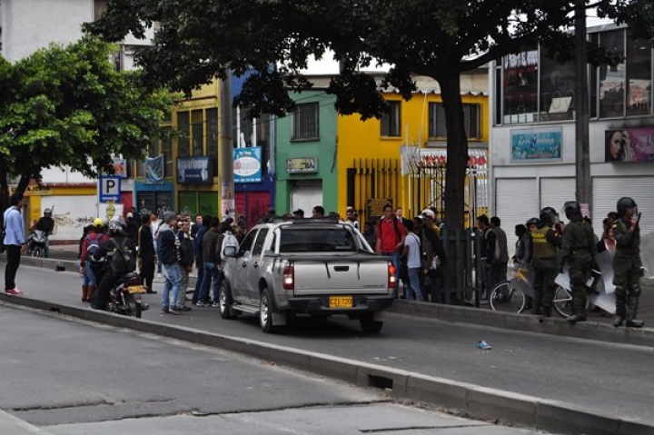 Da&ntilde;os colaterales tras manifestaciones contra Transmilenio