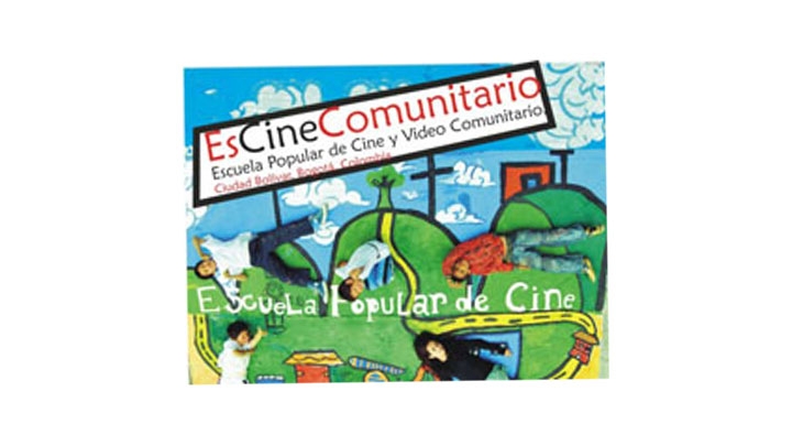 Con el objetivo de incentivar la creaci&oacute;n art&iacute;stica en la ciudad, se abre la escuela de cine de Ciudad Bol&iacute;var.. Afiche oficial Escuela Popular de Cine.