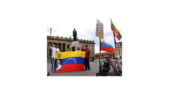 Homenaje a Hugo Chávez en la Plaza de Bolívar