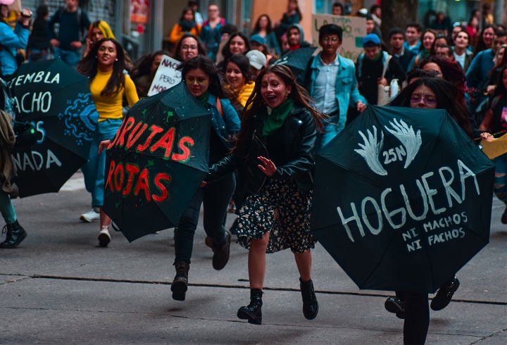 La Hoguera y otros grupos feministas hicieron presencia.