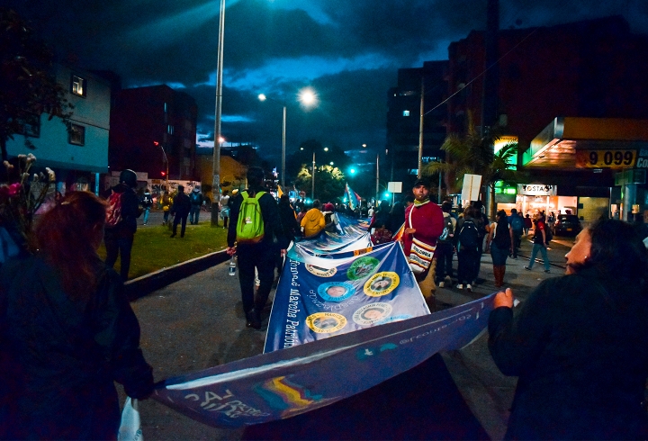 Los sindicatos también participaron de las manifestaciones.