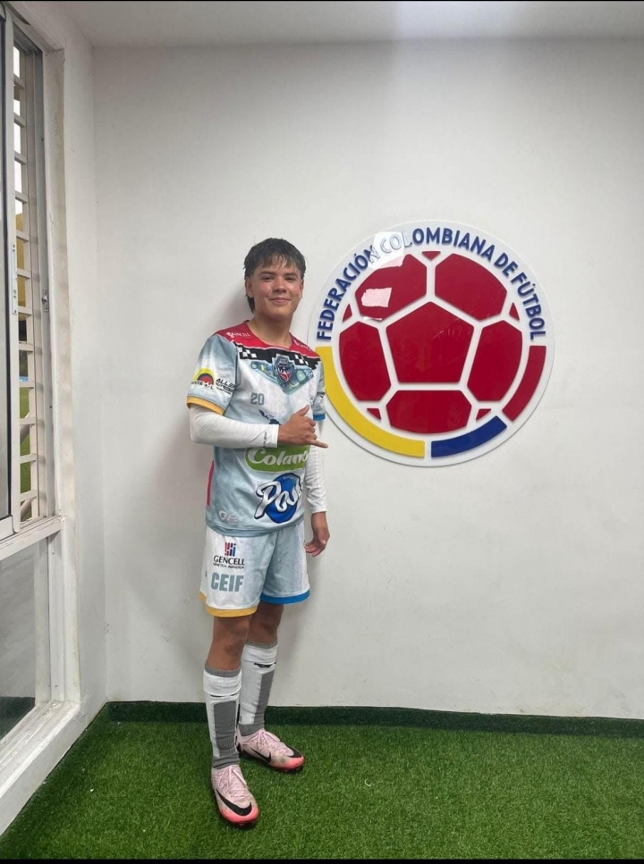 Daniel en microciclo con la Selección Colombia
