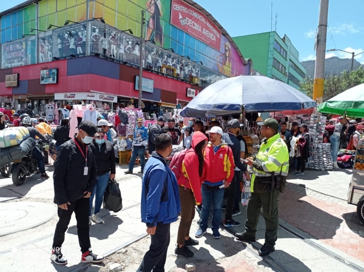 Zona comercial de San Victorino.