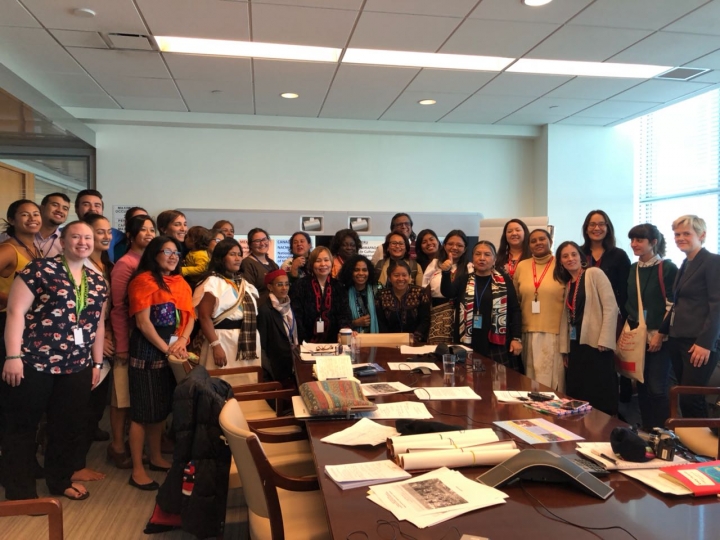 Participantes del Foro Permanente de la ONU para las Cuestiones Indígenas. Foto: cortesía de la Escuela Intercultural de Diplomacia Indígena