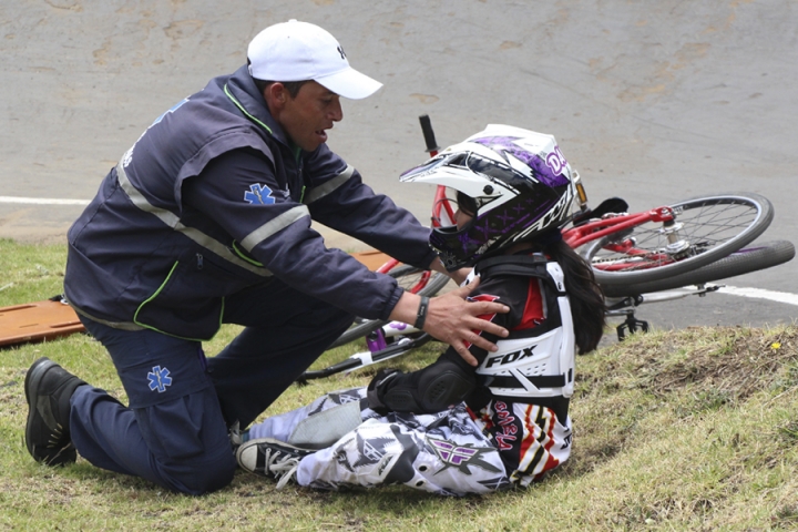 Los param&eacute;dicos estuvieron atentos y prestaron ayuda durante todo el evento.