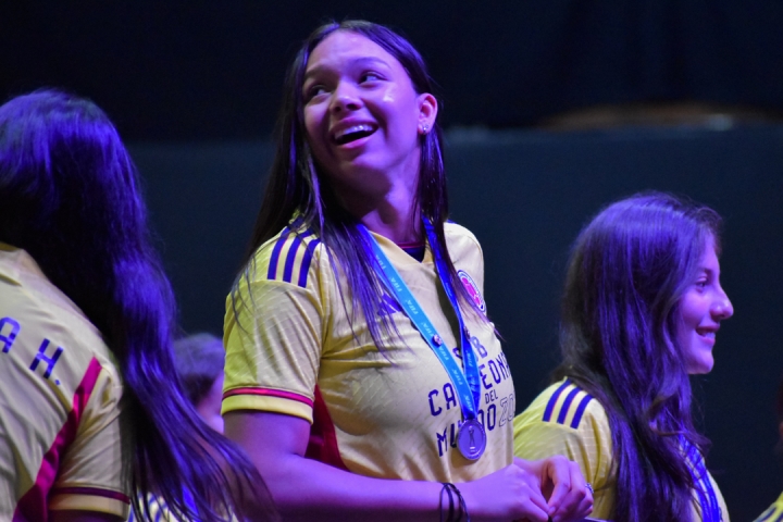 Luisa Agudelo, arquera de la selección.