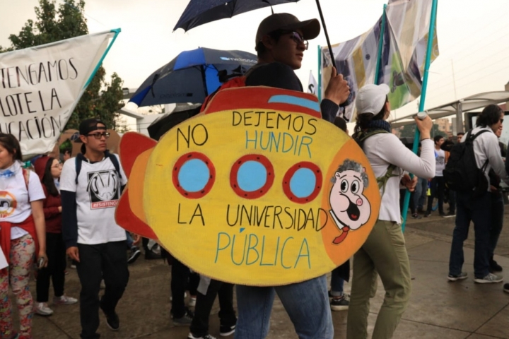 As&iacute; se alistan los estudiantes para la marcha por la universidad p&uacute;blica