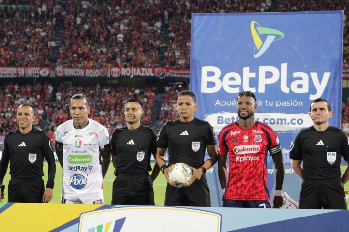 Terna arbitral del partido Deportivo Independiente Medell&iacute;n vs Once Caldas en el semestre 2025-l en el Estadio Atanasio Girardot