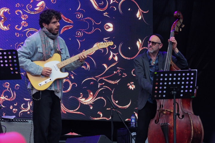 El contrabajo y la guitara electrica como una fusi&oacute;n de cuerdas en la canci&oacute;n