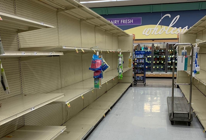 Los productos son escasos en supermercado de San Ramón, California