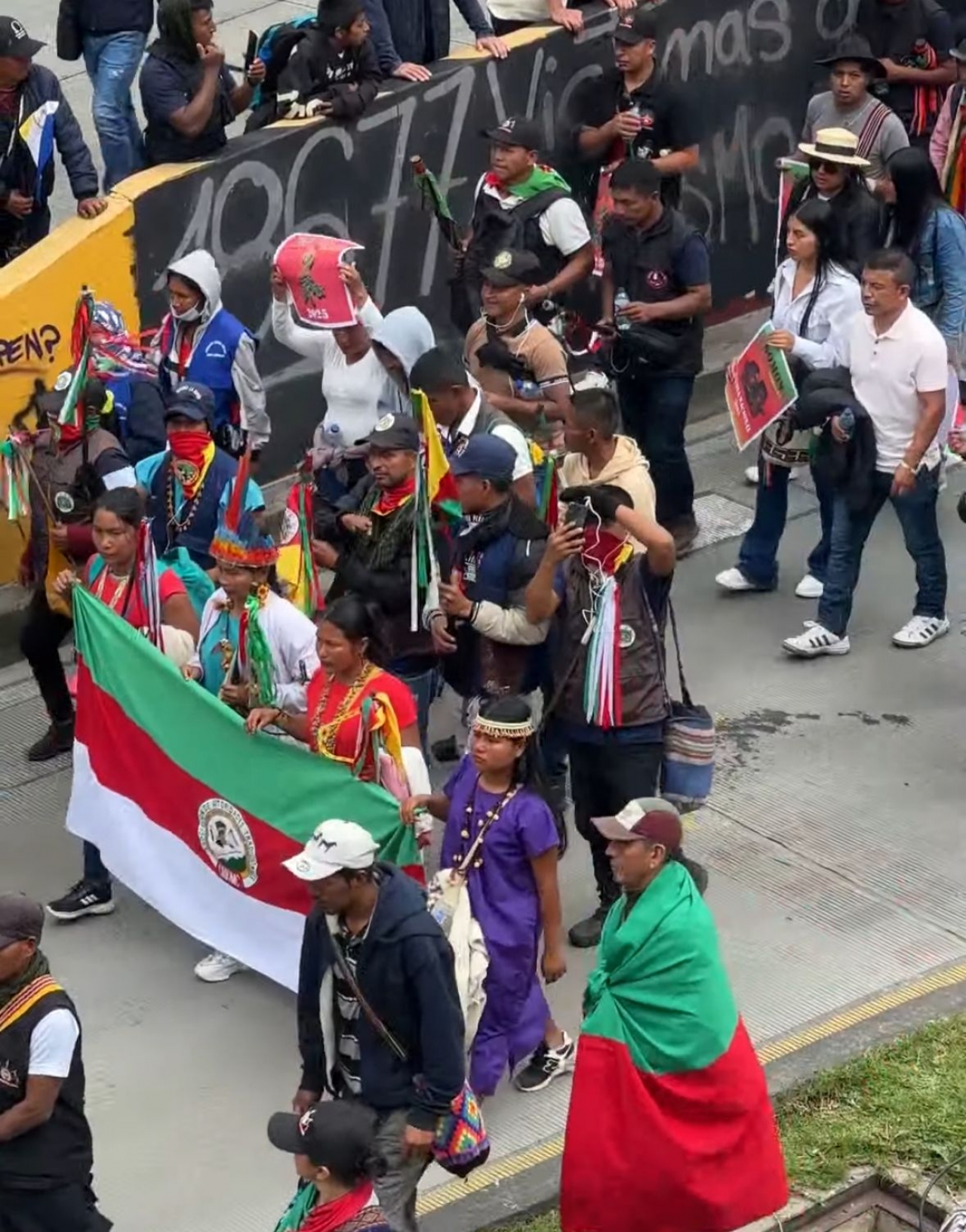 La Minga Indígena llegó a Bogotá para hacer parte de las movilizaciones|||