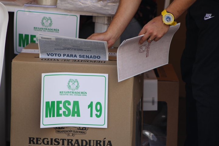 Voto para Senado. Foto: Sergio Daza