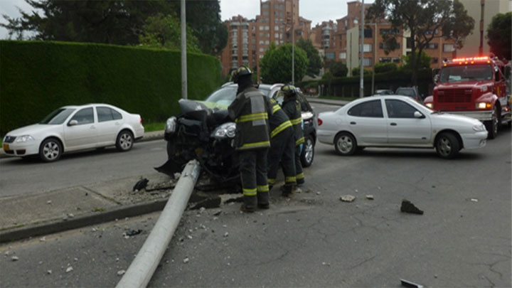 Fuerte accidenten vehicular