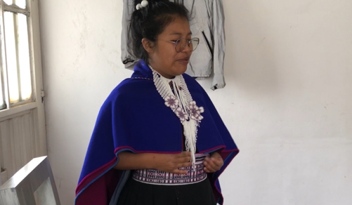 Nancy Montano: consejera de juventud indígena Misak