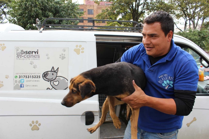 Durante la temporada de Navidad no se hacen jornadas de adopción, debido a que la tasa de abandono crece sustancialmente. En la imagen Alejandro Garzón.