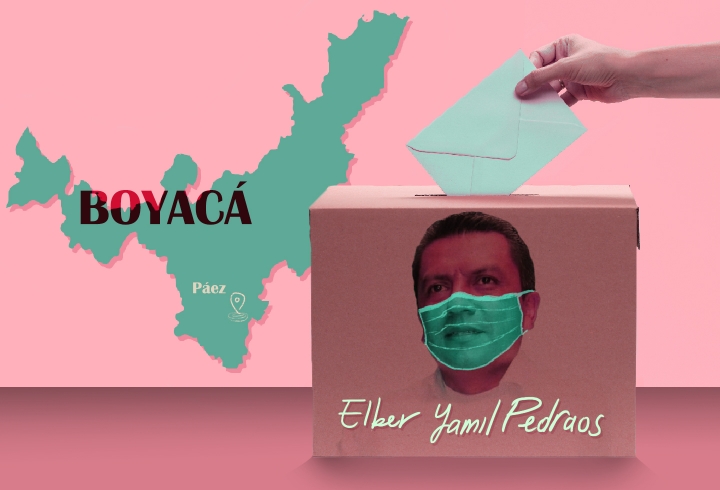 Collage sobre las elecciones atípicas en Páez, 2021. Con contenidos gratuitos de Freepik
