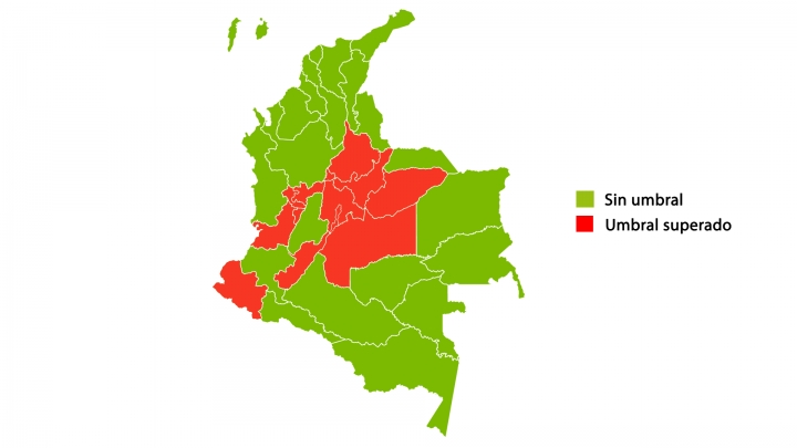 12 departamentos pasaron el umbral. Montaje de Plaza Capital