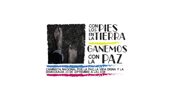 Caminata Nacional por la Paz, la vida digna y la democracia