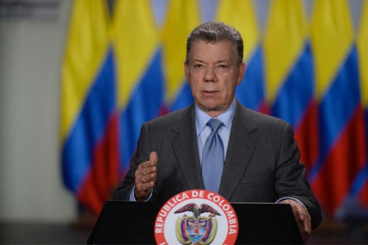 Juan Manuel Santos, presidente de Colombia. Cr&eacute;dito foto: @infopresidencia